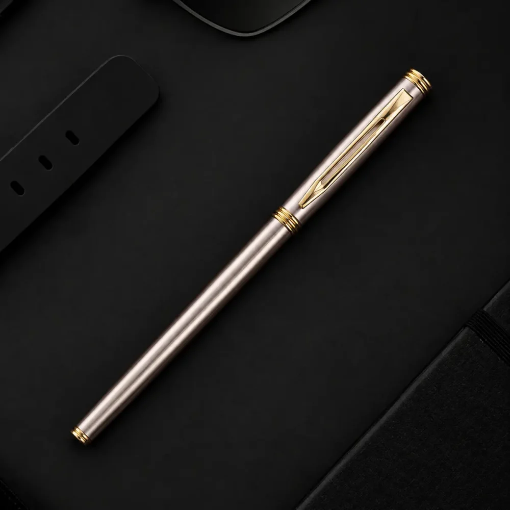 ImgCrafts rose gold metal pen with polished gold trim